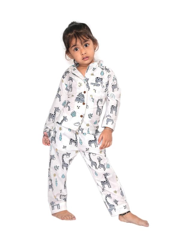 Cotton Kids Night Suit Set | Soft & Comfortable Sleepwear| Unisex | Includes Special Printed Bag-image-45