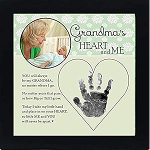 Baby Child Keepsake Handprint Frame for Grandma with Poetry – Loving Gift for Grandma for Christmas, Mother’s Day