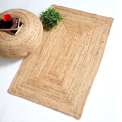 Second Nature Online - DHAKA Juteteppich | 100% Naturfaser | Handgewebt | Ethischer Handel |...