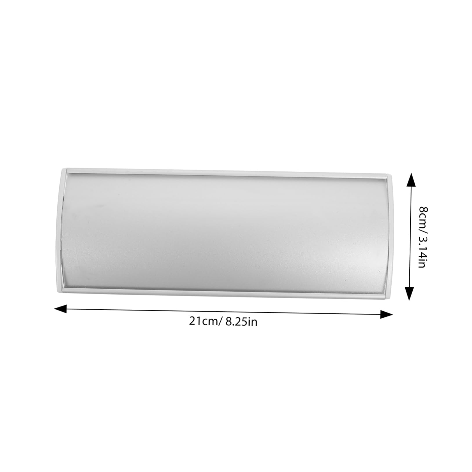 Lurrose Placa de Identificación Curva Diseño Simple y Rústico de Aleación de Aluminio Adecuado para Pintura DIY para Puerta de Oficina y Escribir Bendiciones Hogar o Fiestas