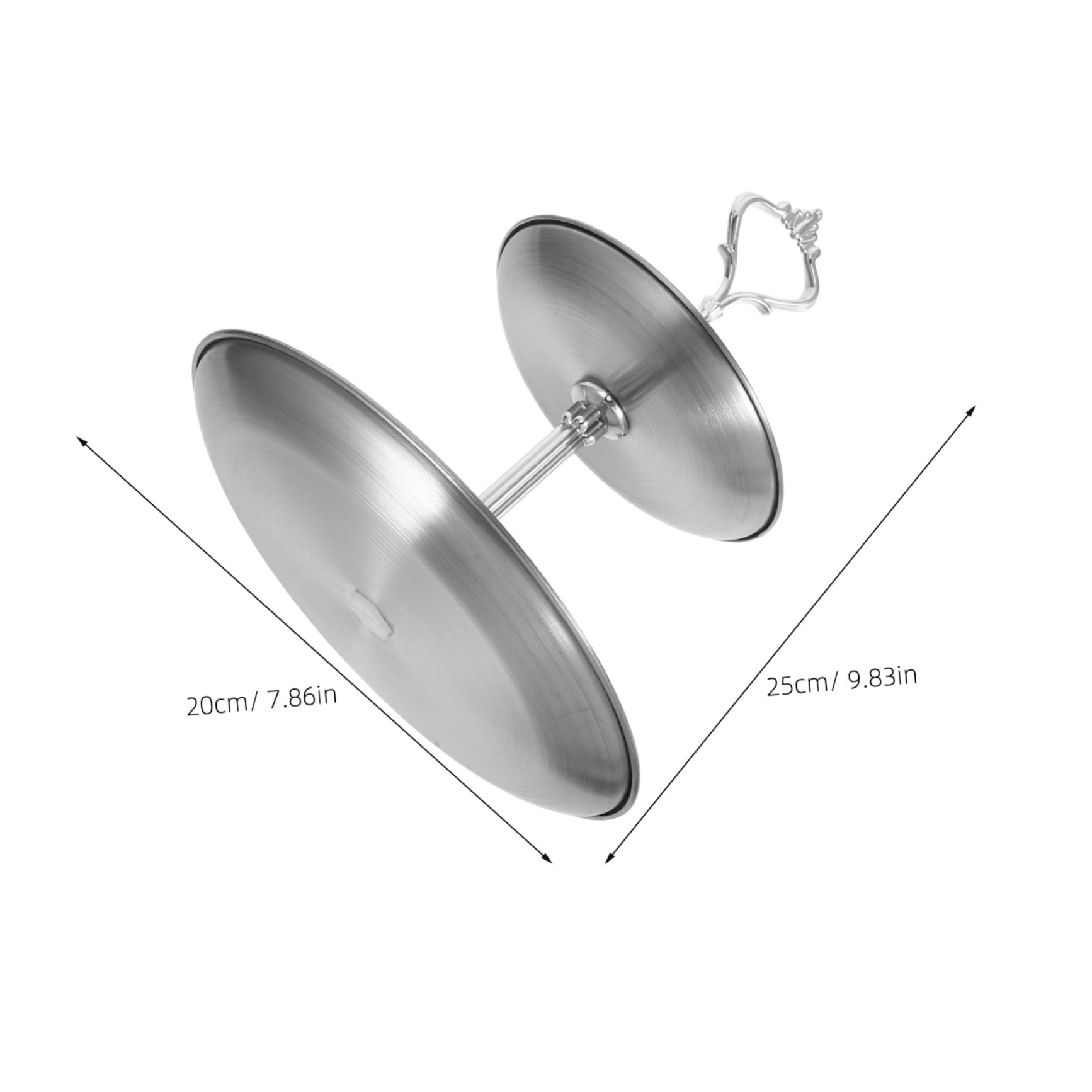 ABOOFAN Dessert Stand Cake Tiered Stand Bases for Desserts Dessert Display Plate for Party Afternoon Tea Plate Stand Afternoon Tea Stands Dessert Buffet Decoration Silver Stainless Steel