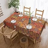 nappe de table marocaine Tissu polyester de qualité supérieure : fabriquée à partir de fibre 100 % polyester, cette nappe offre un toucher doux, une excellente résistance aux plis et une durabilité durable, assurant une sensation luxueuse à chaque utilisation.