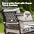 SUNSHINE VALLEY 4 Piece Black Metal Outdoor Patio Furniture Sets with Firepit Table, Patio Conversation Sets 1 3-Seater Sofa, 2 Swivel Sofa with 5.75" Thick Cushion Backyard Furniture for Deck, Beige