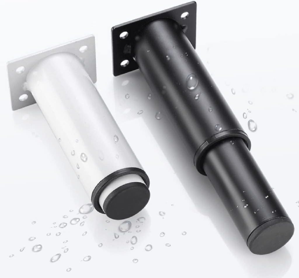 Furniture Legs, 4 Pcs Table Feet Sofa Bed Leg Iron Furniture Legs Replacement Strong Load-Bearing Furniture Hardware Adjustable Height