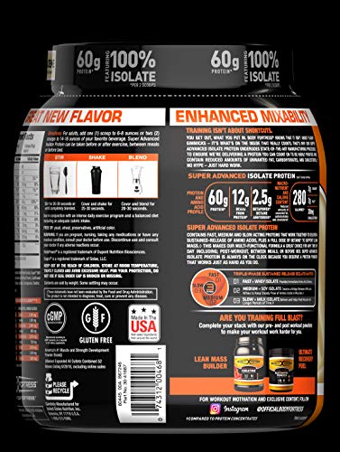 Body Fortress Super Advanced Isolate Protein Powder, Gluten Free, Vanilla Creme Flavored, 1.5 Lb - Image 3