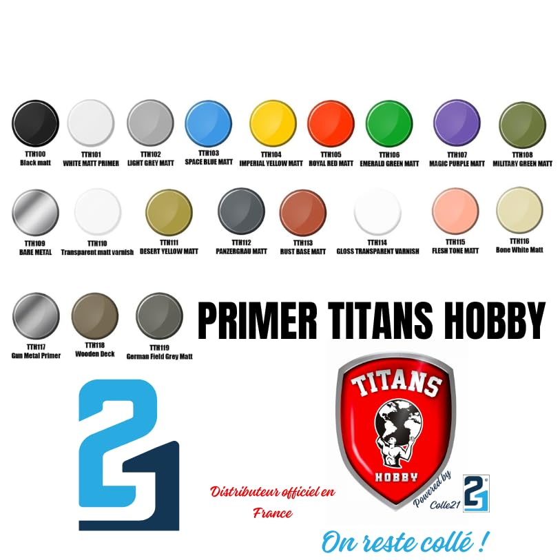 Titans Hobby spray by Colle.21: Titans hobby color Transparent Matt Varnish Référence, Titans Hobby TTH110