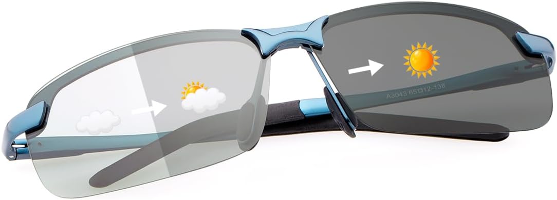 YIMI Polarized Photochromic Sunglasses for Men Women Outdoor Sports Driving Anti Glare UV400 Protection z87 Safety Glasses