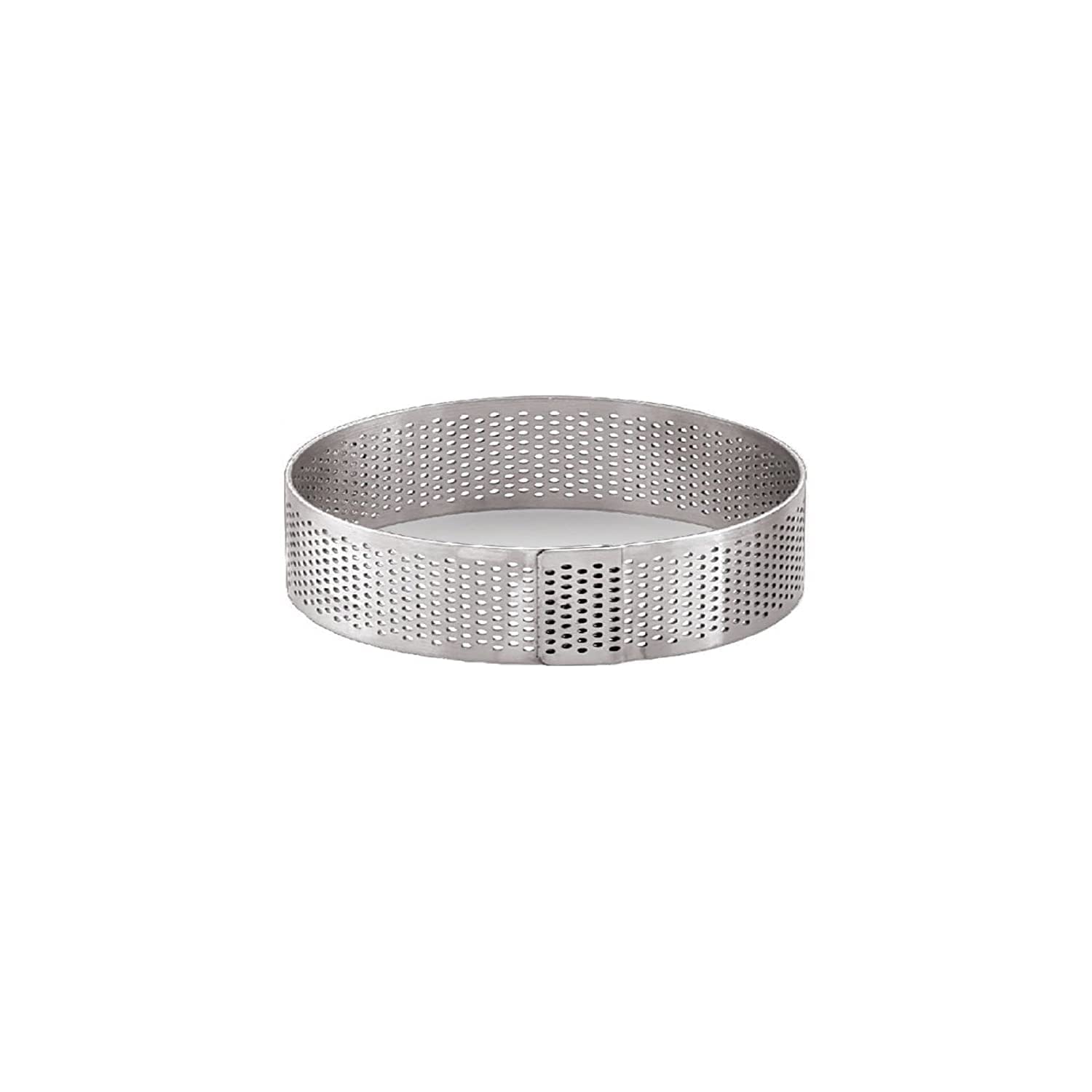 CAKE DECOR™ Stainless Steel Perforated Round Tart Cake Ring - 2 Inch