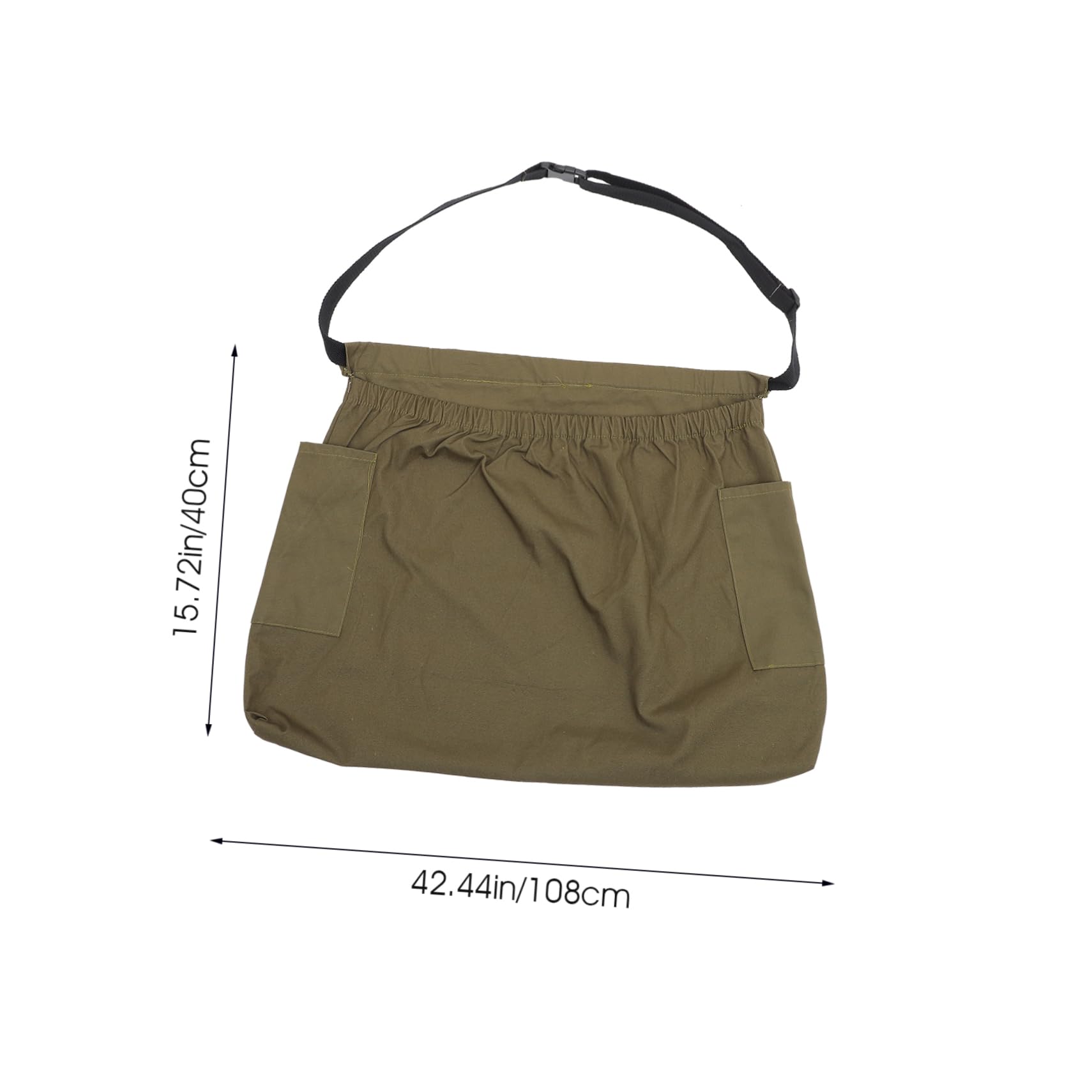 BESPORTBLE Blueberry Picking Bucket Large Canvas Outdoor Fruit Picking Bag Adjustable Belt Harvest Apron for Garden Accessories