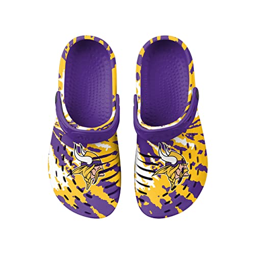 Image of FOCO Mens NFL Team Logo Tie-dye Garden Water Sandals Shoes Slipper Clogs with Strap