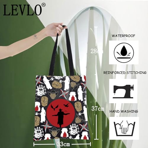 Bolso tote de lona LEVLO Jack & Hayes para fans de películas de terror, bolso de hombro con merchandising de horror miniatura 2