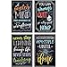 Juvale 20-Pack 13x19 in Motivational Classroom Posters - Chalkboard-Style Wall Decor, Classroom Decor, Bulletin Board Decorations, School Supplies for Teachers, Growth Mindset Posters