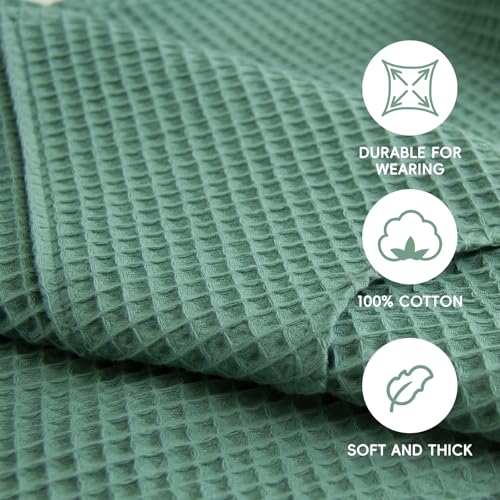 Image of Hooded Kids Beach Towel - Soft Poncho Towel for Babies and Toddler - Lightweight Waffle Cotton Towel Cover Up for Beach and Pool and Bath