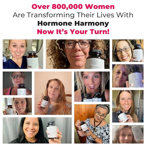 Happy Mammoth Hormone Harmony Natural Hormonal Support for Women, Relief for Menopause, Perimenopause, Hormonal Imbalances, PCOS, Hot Flashes, Mood Swings, Brain Fog, Fatigue. 72 Capsules.
