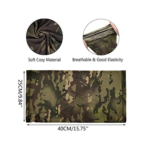 ehsbuy Camo Hüte für Männer mit Kühlung Halsgamasche Baseballmützen Gesichtsschal Maske Armee Taktische Militärmütze… – Bild 6