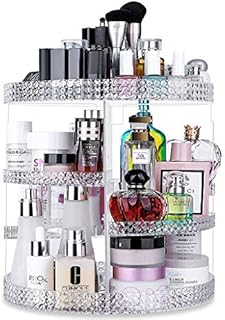 Awenia Rotating Makeup Organiser,2021 Newest Cosmetic Organisers 360 Rotating Make Up Storage Largest Capacity DIY Adjustable Display Stand Box 380 x 280 MM 7 Layers Gift For Dresser,Bedroom,Bathroom