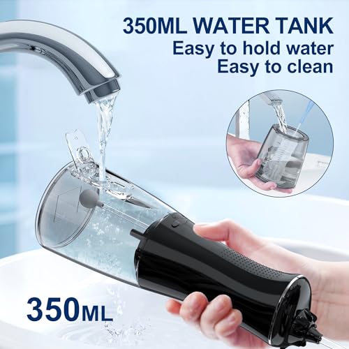 Hydropulseur dentaire sans fil 350 ml MOCEL avec 6 embouts interchangeables - 4