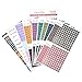 Obujopal 1917 Pcs Date Dot Stickers for Daily Planner Calendar Bullet Journal Notebook, Monthly Weekly Headings, Dates, Icons, 1/5 inch Dots, 9 Sheets