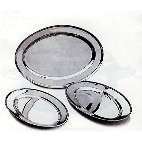 Borella Casalinghi Best Oval Tray, Stainless Steel, Grey Cover