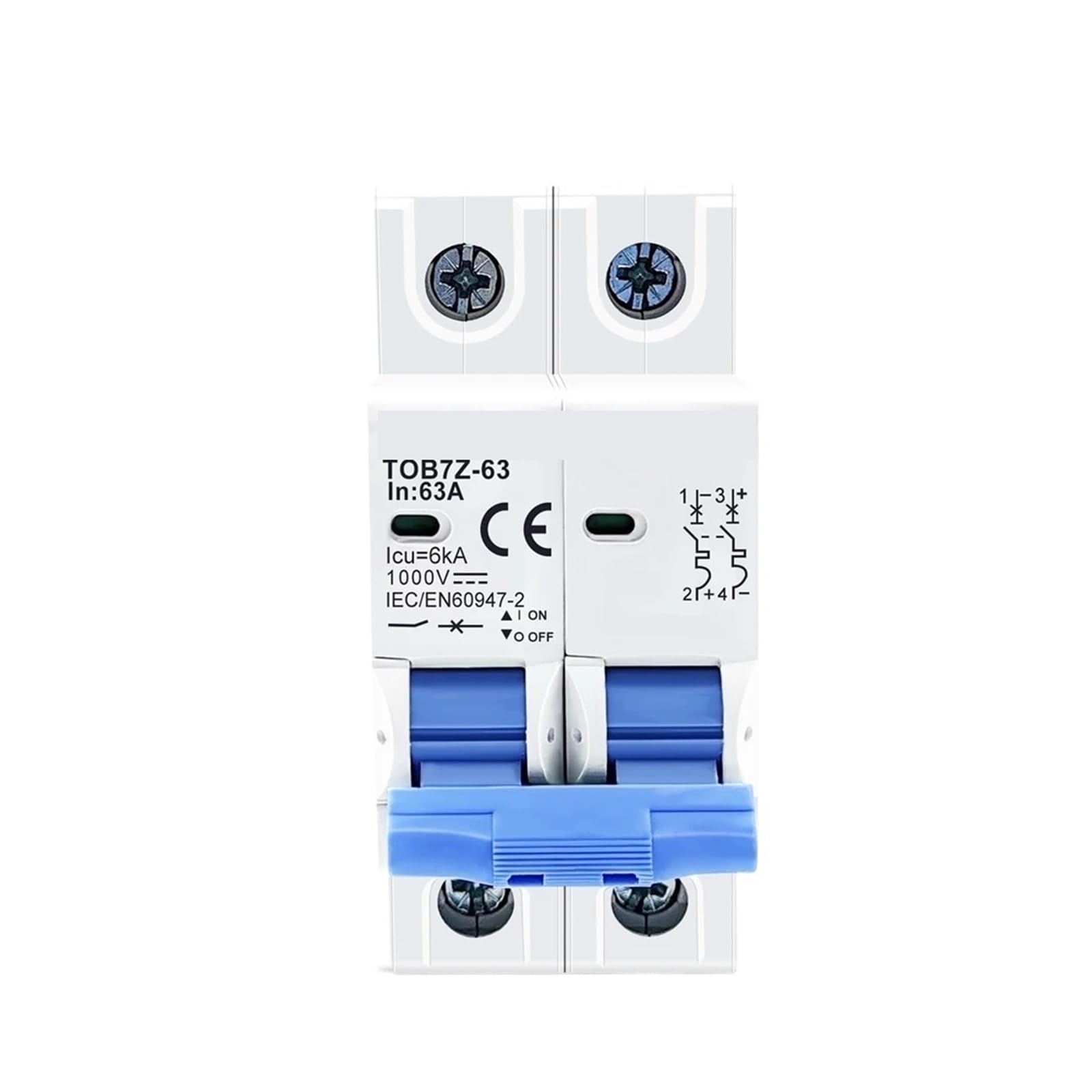 Disjoncteur CC 1000V évitez les arcs électriques sur votre installation solaire 10A
