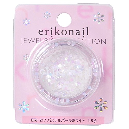 ビューティーネイラー ネイルアートパーツ えり子ネイルジュエリーコレクション ERI-217 パステルパールホワイト 1.5φ