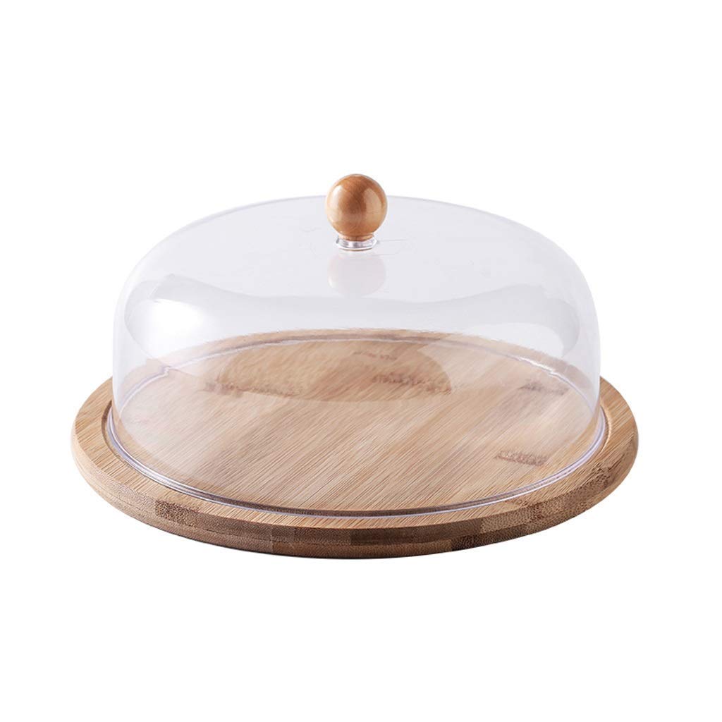 Plaque de gâteau de style japonais contre les desserts secs plateau bois 26cm