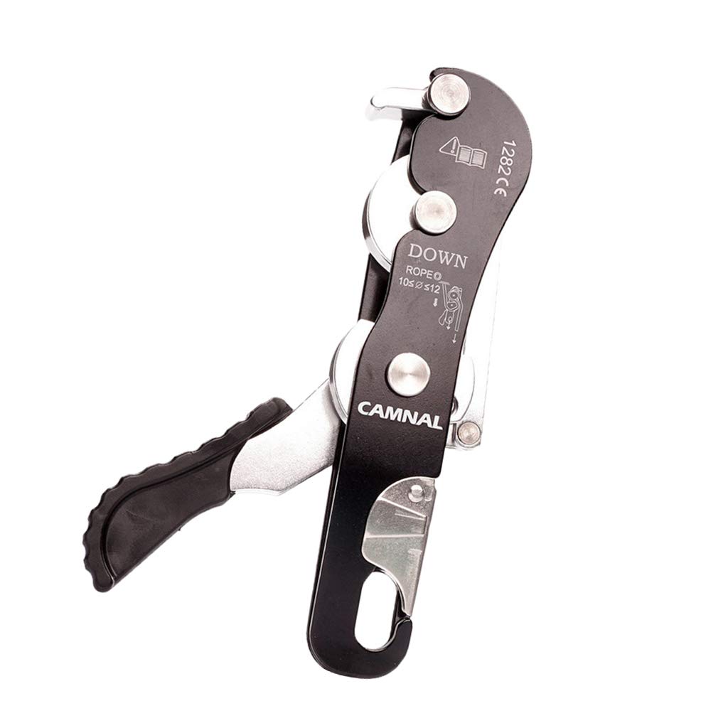 Discensore di arresto autofrenante per corda da 10-12 mm arrampicata speleologia Rappelling