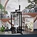 Tin Can Seamer Machine, Jars Press Sealing Hand Tool, Height Adjustable, with Fixed Base, for Jars with a Height of 30-170mm, Diameter 55 Mm/2.2 Inch