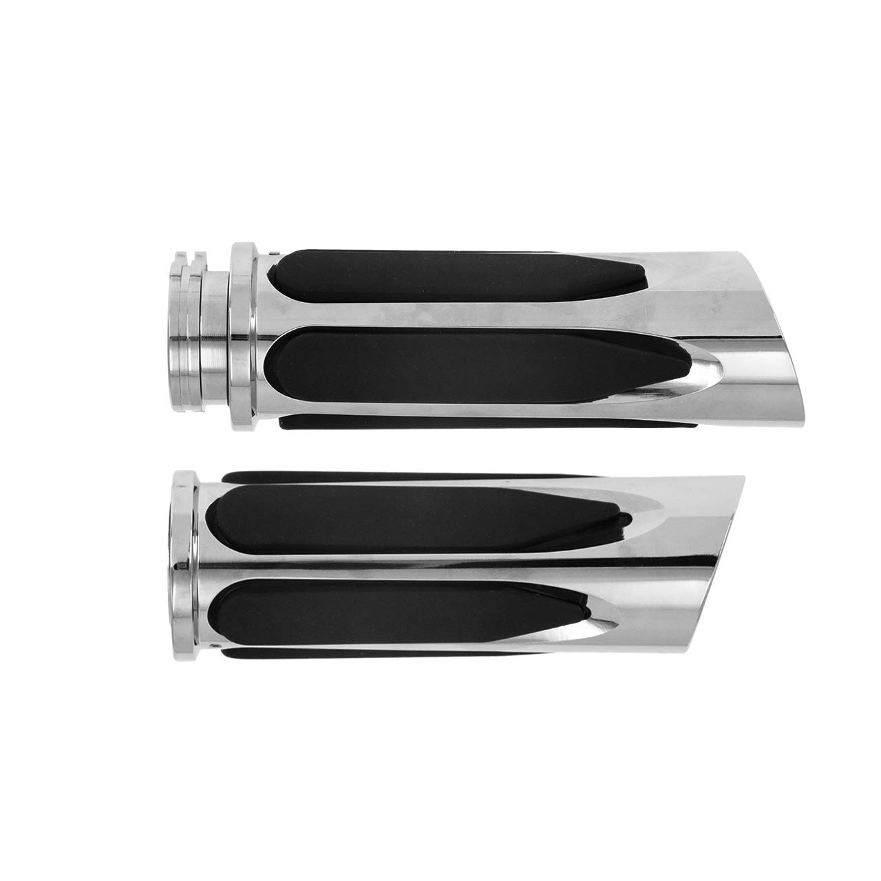 Manopole Soft Touch Manopole Da 1 Pollice per Moto Adatte per Harley Touring Sportster Dyna 883 1200 Softail Custom Chrome