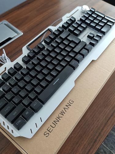 Teclado Gamer SEUNKWANG con Retroiluminación Azul USB-A miniatura 3