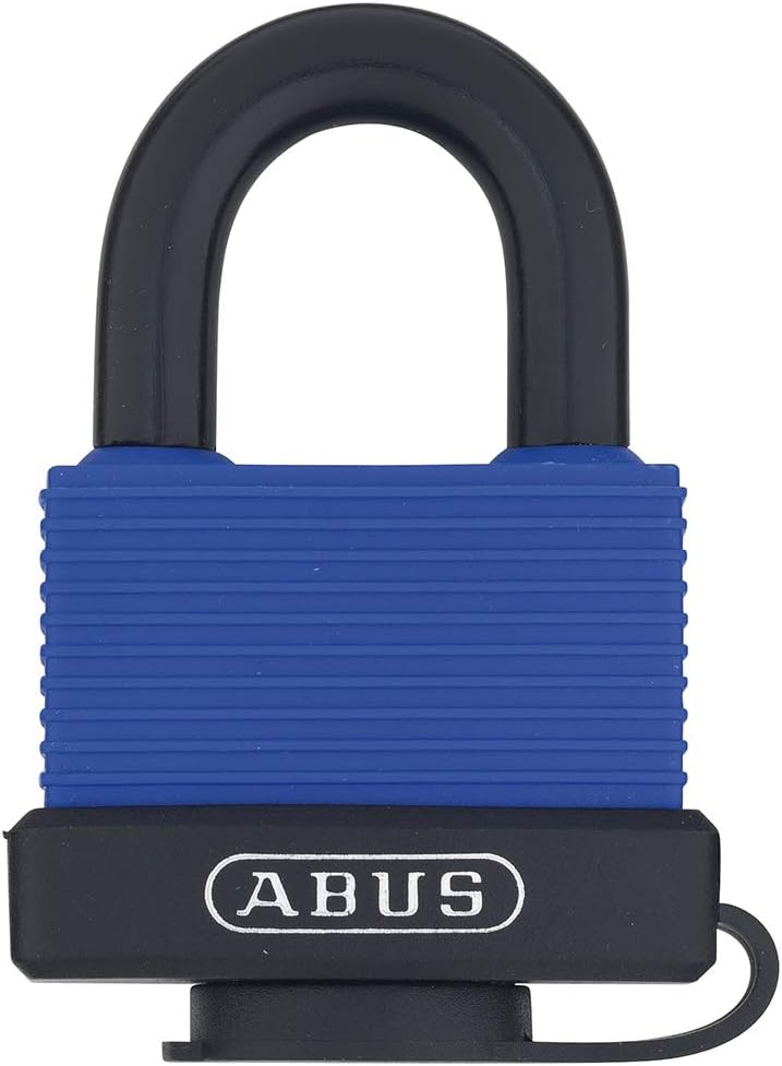 ABUS 70/45 All Weather Solid Brass Weatherproof Padlock Blue Keyed Alike - Stainless Steel Shackle
