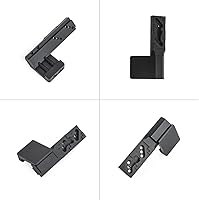 Vista 2 de NOBUHIRO Montura de luz con desplazamiento de aleación de aluminio metálico, montura táctica para linterna de la serie M300 M600, adecuada para riel