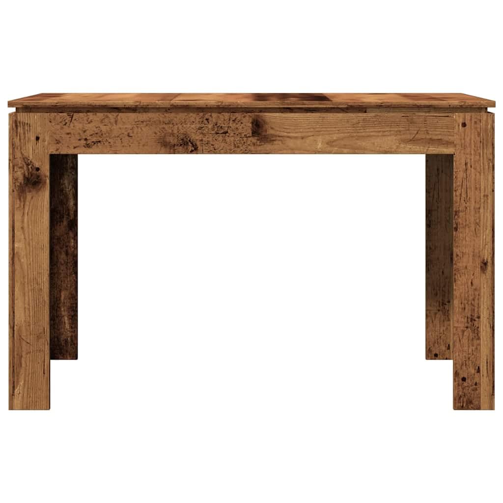 Stół do jadalni z materiału drewnopochodnego, wygląd starego drewna, 120 x 60 x 76 cm, stół bistro ze stabilnym blatem, możliwość rozszerzenia do kuchni, jadalni, restauracji lub bistro w