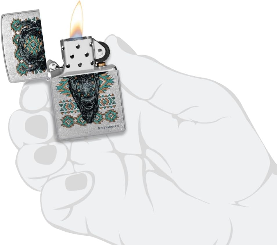 Encendedor Zippo con grabado personalizado diseño Búfalo miniatura 5
