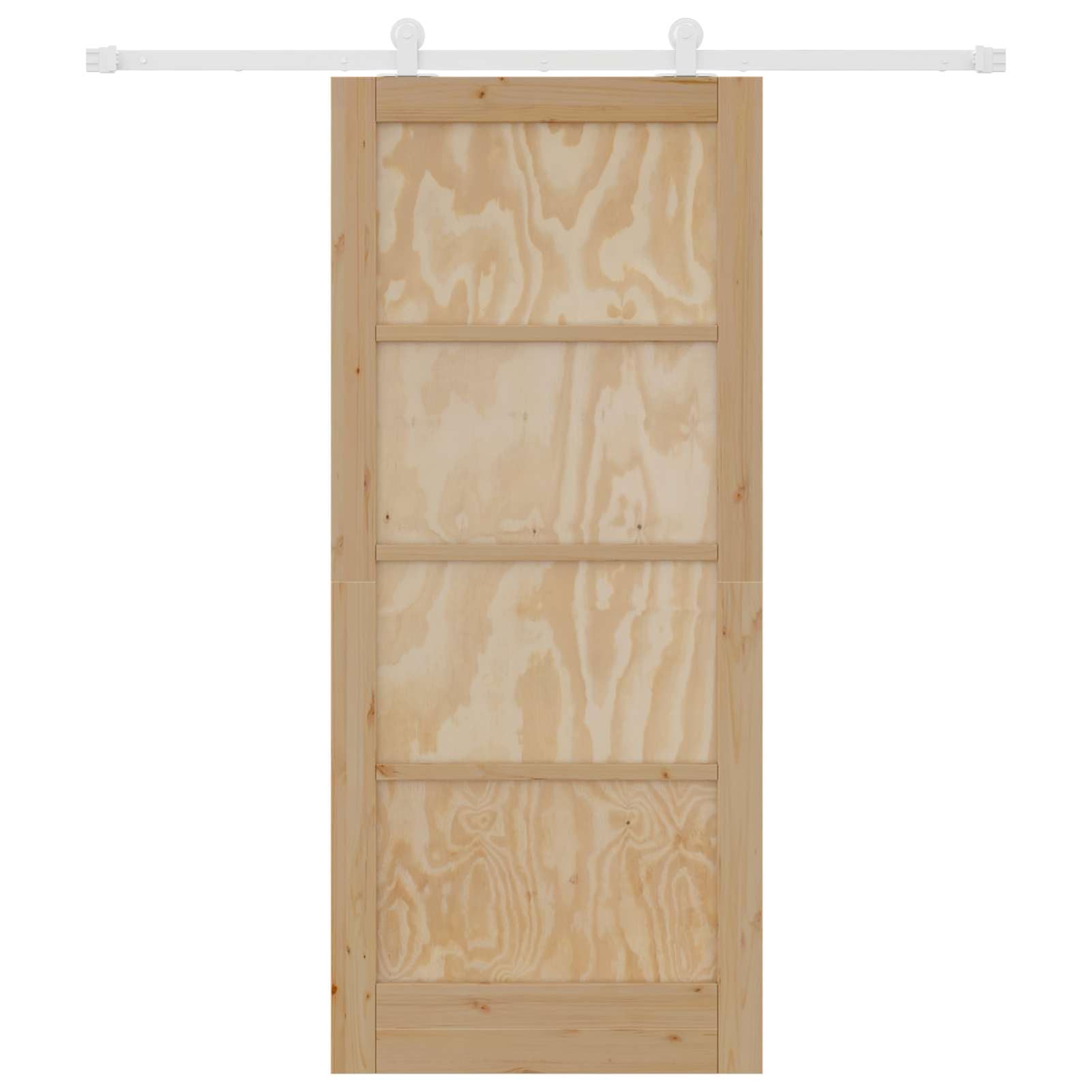 Schiebetür aus Massiv Kiefernholz, 86 x 198,5 cm, platzsparendes Design mit sanftem Gleitmechanismus, für Wohnzimmer und Schlafzimmer3445474