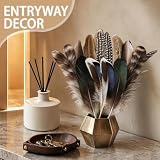 TYEQWT 12 sztuk piór do majsterkowania, zestaw 10-23 cm, pióra do majsterkowania, do łapaczy snów, opasek do włosów, kapelusza, gumek do włosów, kostiumu, dekoracji stołu, dekoracji domu, w stylu boho