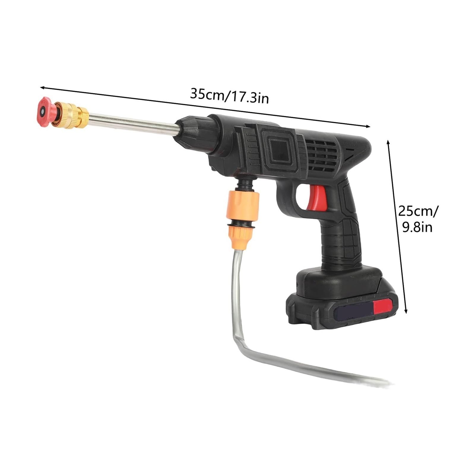 Pistola For La Pulizia Della Rondella Ad Alta Pressione Portatile Acqua Elettrica Senza Fili For Lavaggio A Schiuma For Auto Ricaricabile For Da Giardino Potente Getto A Pressione