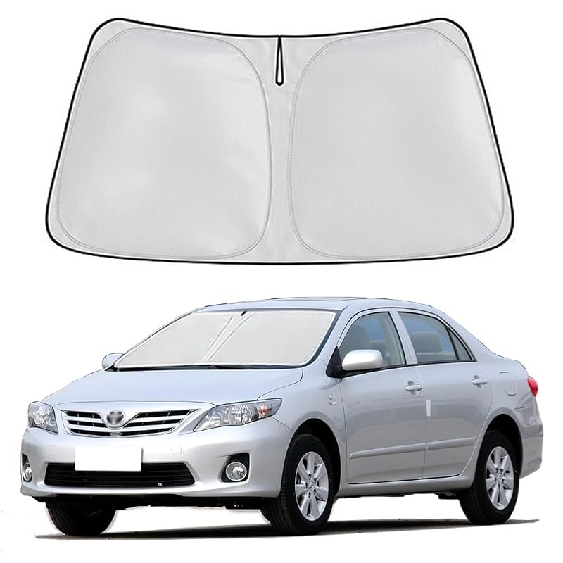 Protetor solar para para-brisa Toyota Corolla 2009 a 2013 dobrável Lezcoan