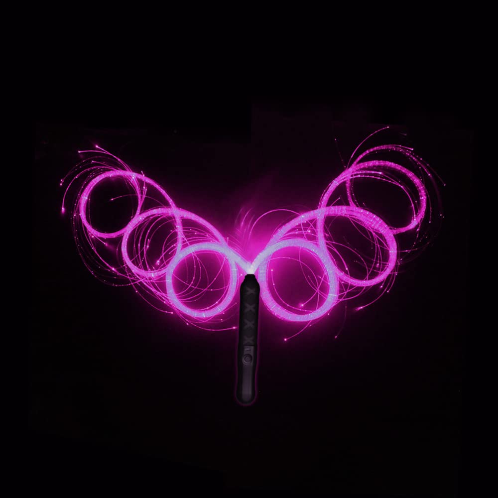 HHT Fiber Optic Whip Rechargeable Pixel Whip Four Flash Modes 7 Color 6ft led Light Whip Rave Flow Toys Dance Whip