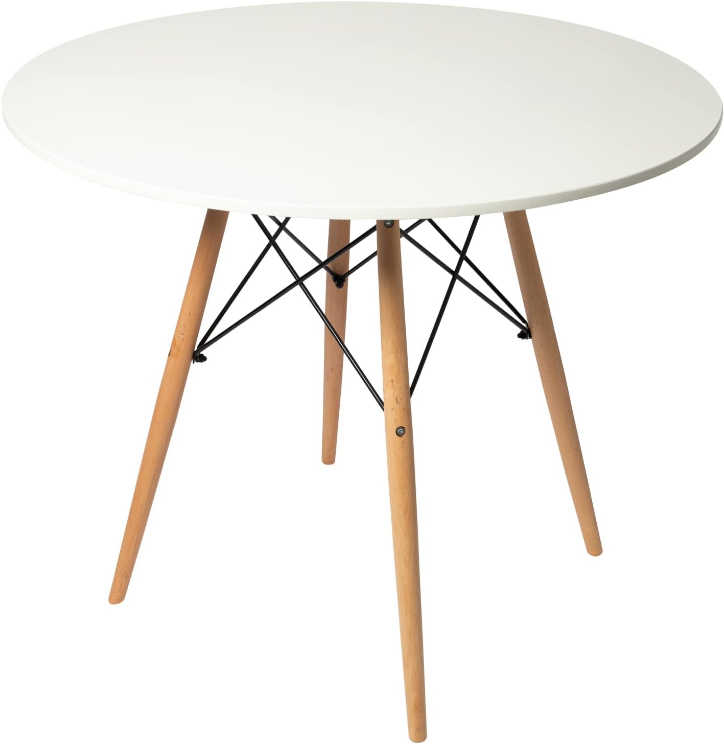 Aykah Mid Century Modern Dining Table Featuring White Kitchen Table