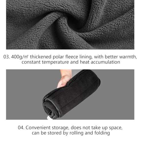 Protector de cuello y pecho para invierno con diseño cervical desmontable 5