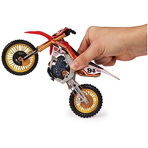 Supercross, Authentic Ken Roczen 1:10 Scale Collector Die-Cast Toy Motorcycle Replica with Race Stand, for Collectors and Kids Age 5 and Up - Thumbnail 3