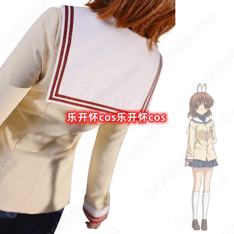 Amazon.co.jp: CLANNAD 古河渚 制服 コスプレ衣装（ウィッグ，靴追加可