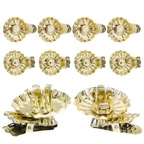 ABOOFAN 20pièces Bougeoir à Pince pour Noël Pince pour Bougeoir Décoratif De Noël avec Décoration pour Sapin De avec pour De