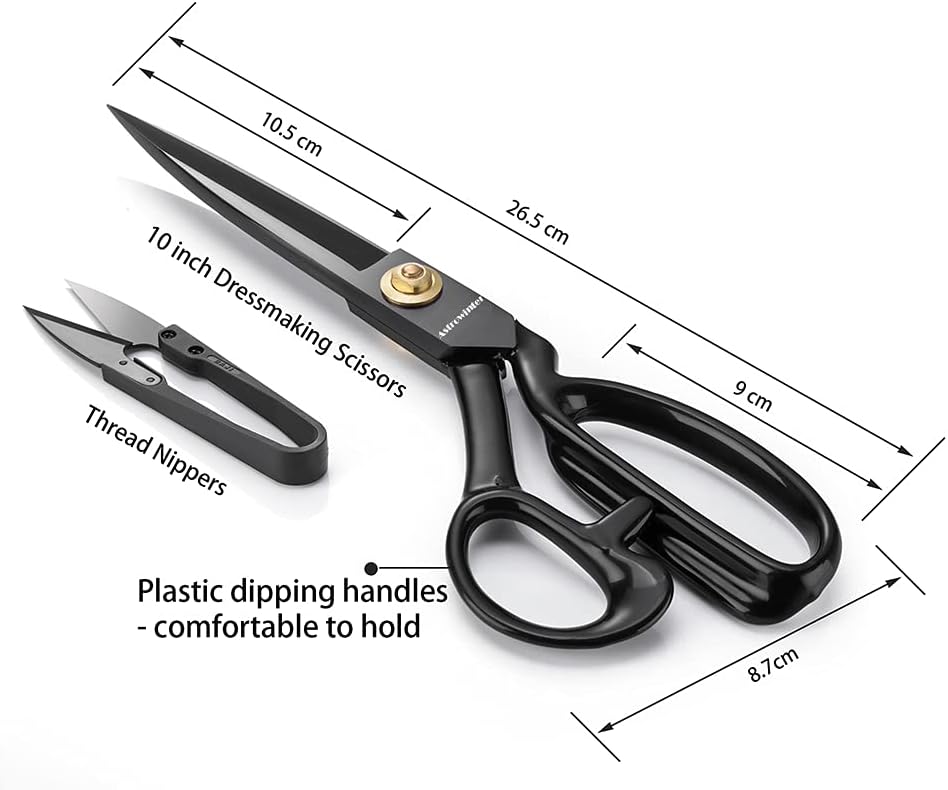 Left-Handed Dressmaking Scissors by Astrowinter, Dressmaker Fabric Shears Stainless Steel - Image 5