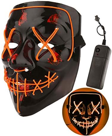 Halloween Costume Festival Parties Scary Mask LED Light Up Masks