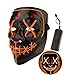 Halloween Scary Mask LED Light Up Masks Adult (red)