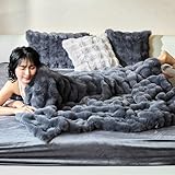 Baldur ふわとろ毛布 シングル 冬用 ふわふわ毛布 厚手 高密度 3cm ロング毛 大人用 ソファー掛け 柔らかく肌触 暖かい 丸洗い 可能 ぬくもりキープ (ダークグレー, 140×200㎝)