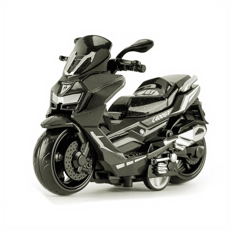 Amitasha 1:14 Scale Sports Scooty with Durable Alloy Body, Pull-Back Action, Moving Handle, Realistic Sound & Light Effects for Kids and Collectors, Perfect Toy for Boys & Girls Aged 3+ Years