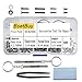 Kit de réparation de lunettes 510pcs, 45 sortes de petites vis et ensemble de plaquettes de nez, avec 2 tournevis magnétique pour lunettes, lunettes de soleil, lunettes, montre, bijoux